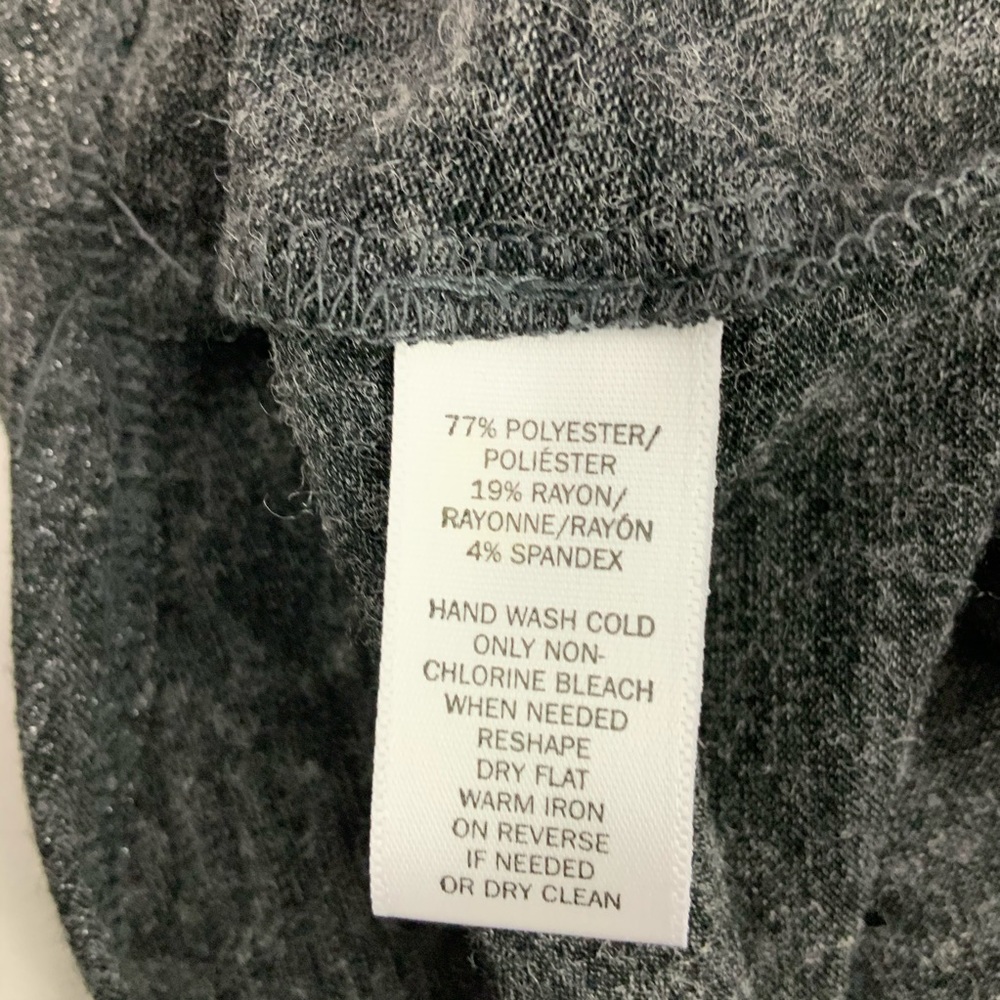 LOFT Gray Cold Shoulder Top Size S - Picture 5 of 5